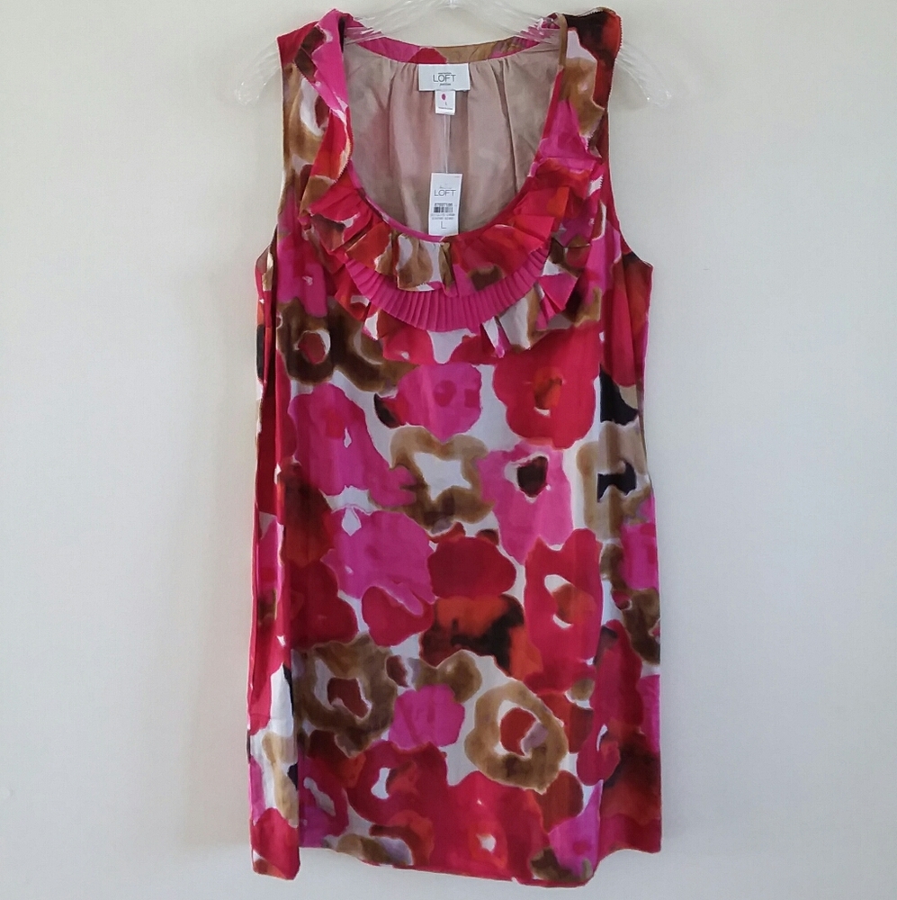 ANN TAYLOR SLEEVELESS LINED DRESS LP